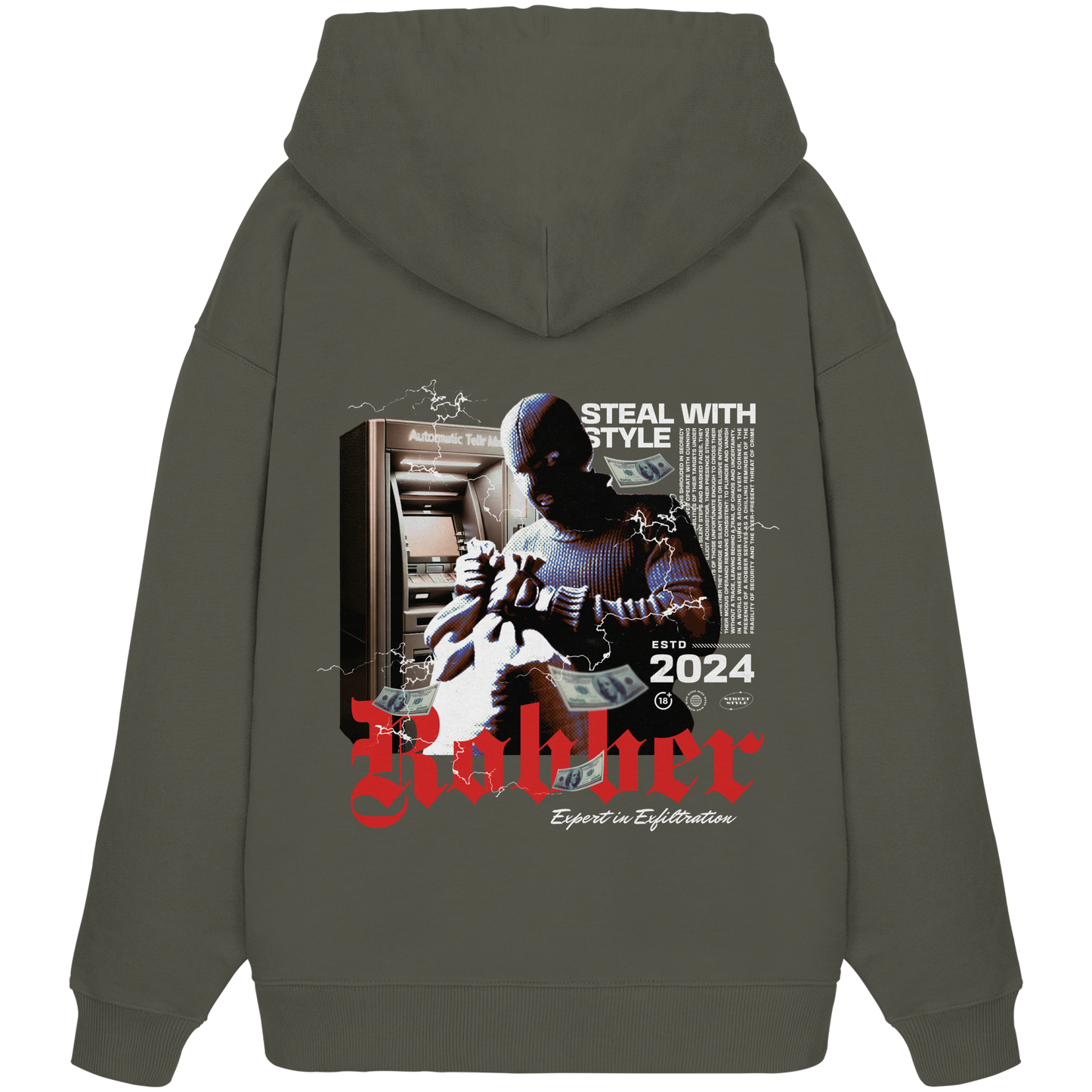 Money - Premium 350 g/m² Oversize Hoodie