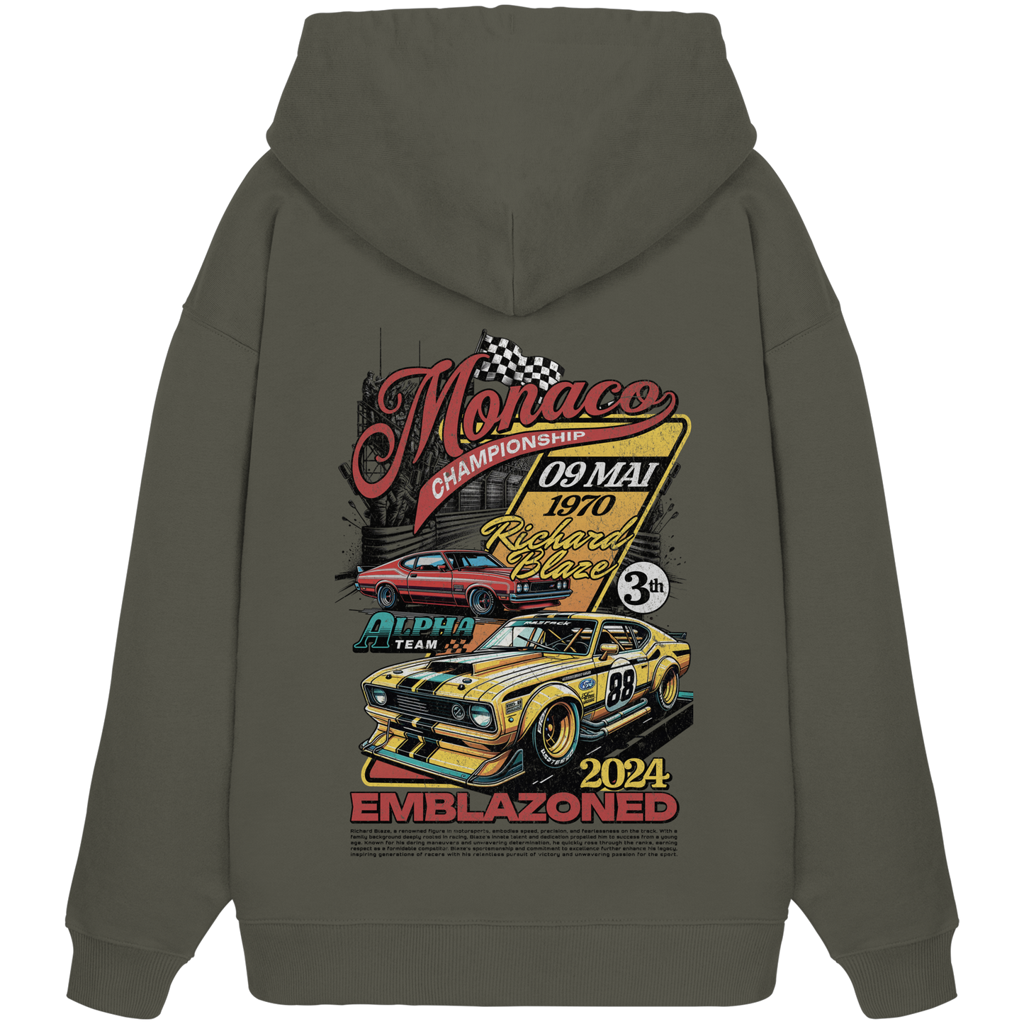 Muscle Car Premium 350 g/m² - Oversize Hoodie