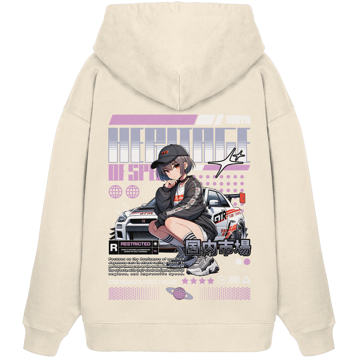 Car Style Japan Premium 350 g/m² - Oversize Hoodie