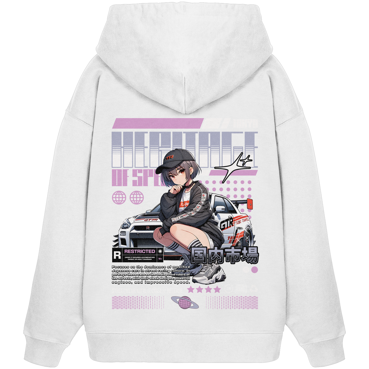 Car Style Japan Premium 350 g/m² - Oversize Hoodie