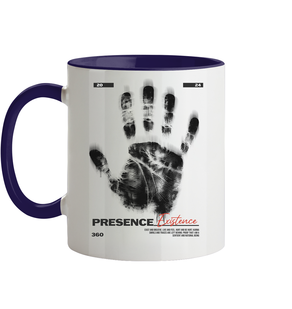 Tasse - zweifarbig mit zwei Seitendruck