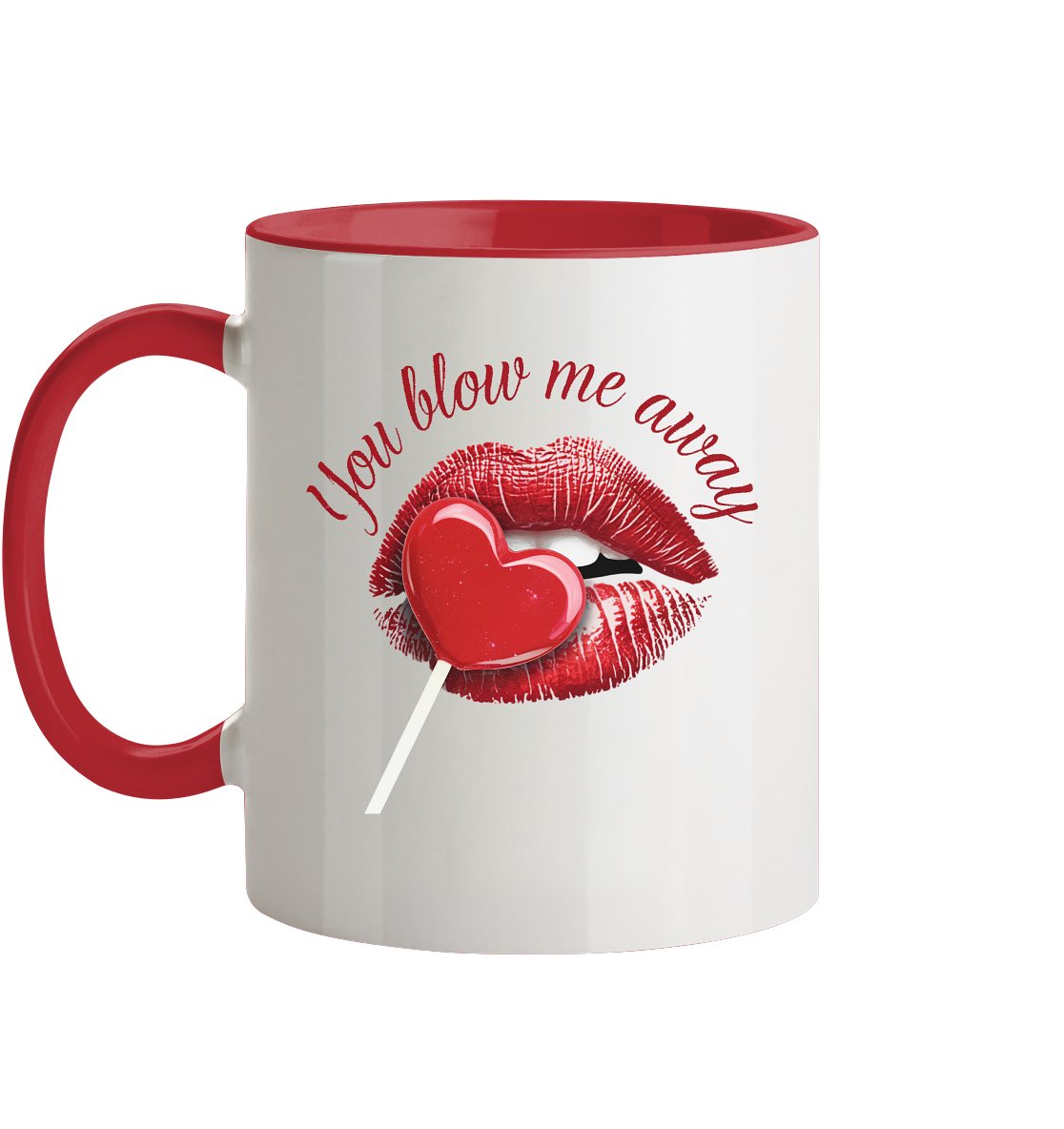 Blow me away - Tasse zweifarbig mit zwei Seitendruck