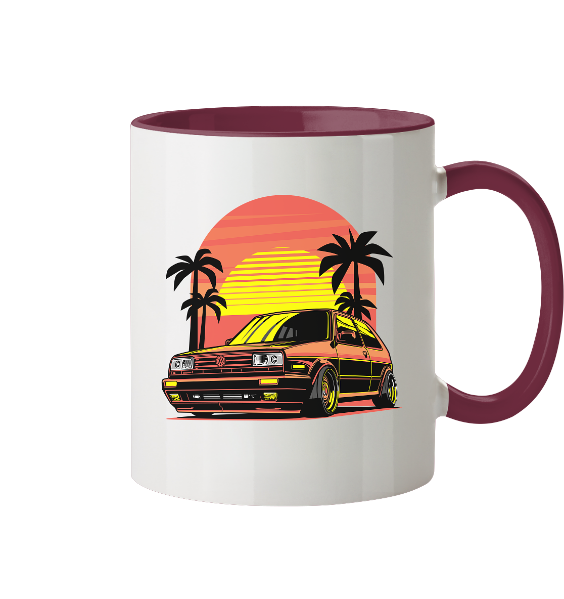 Tasse - zweifarbig mit zwei Seitendruck