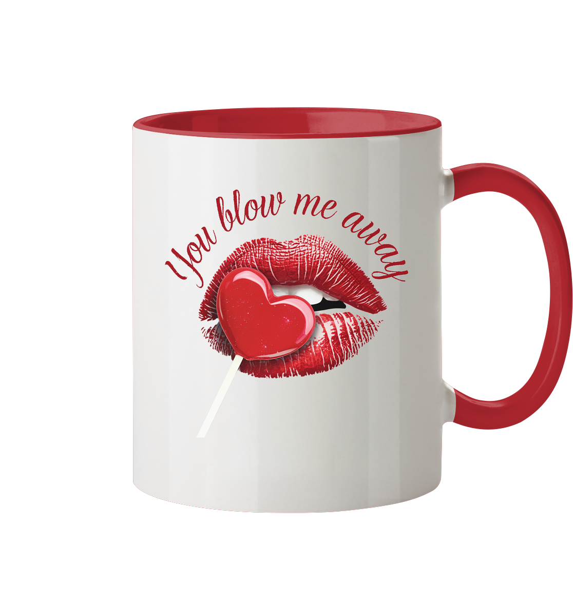 Blow me away - Tasse zweifarbig mit zwei Seitendruck
